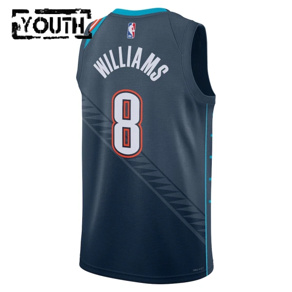 Nike Oklahoma City Thunder Jalen Williams Lasten Pelipaita City Edition 2025-26 Swingman Musta