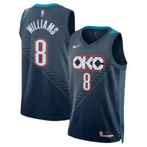 Nike Oklahoma City Thunder Jalen Williams Miesten Pelipaita City Edition 2025-26 Swingman Musta
