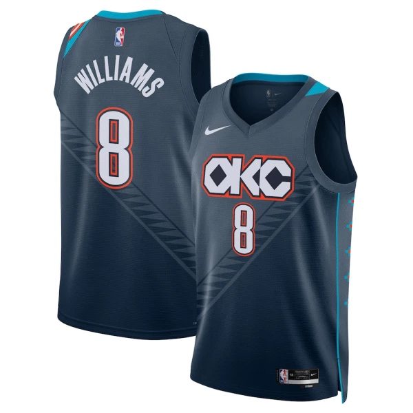 Nike Oklahoma City Thunder Jalen Williams Miesten Pelipaita City Edition 2025-26 Swingman Musta