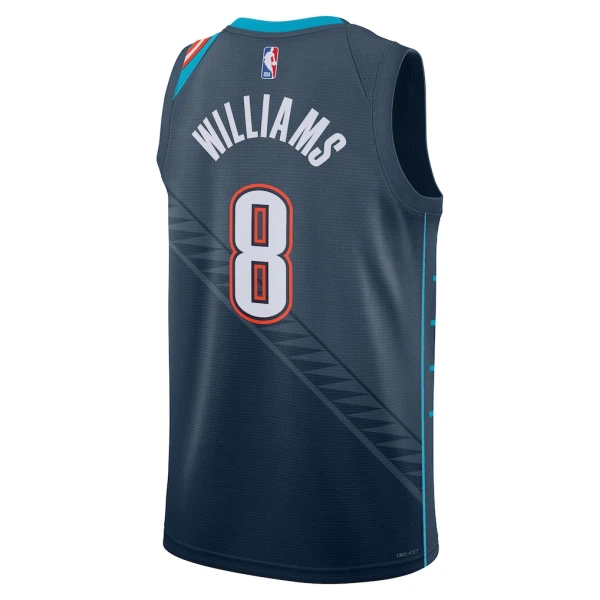 Nike Oklahoma City Thunder Jalen Williams Miesten Pelipaita City Edition 2025-26 Swingman Musta