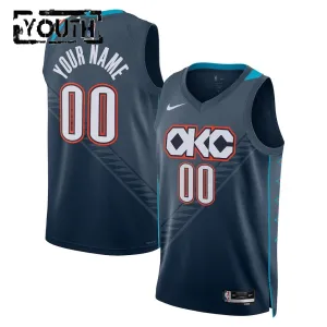 Nike Oklahoma City Thunder Personoitava Lasten Pelipaita City Edition 2025-26 Swingman Musta