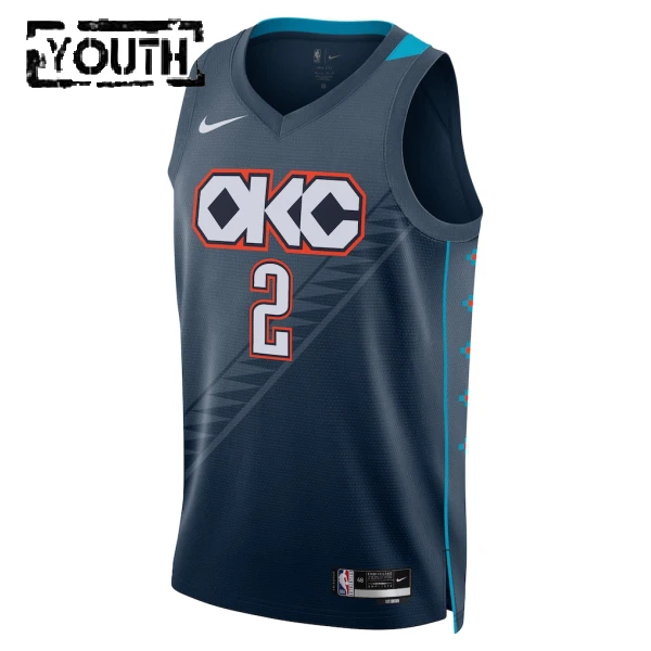 Nike Oklahoma City Thunder Shai Gilgeous Alexander Lasten Pelipaita City Edition 2025-26 Swingman Musta