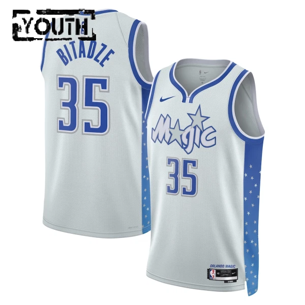Nike Orlando Magic Goga Bitadze Lasten Pelipaita City Edition 2025-26 Swingman Valkoinen