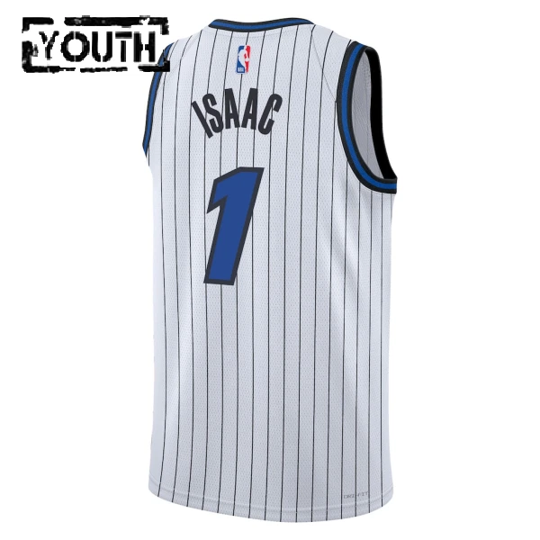 Nike Orlando Magic Jonathan Isaac Lasten Pelipaita Association Edition 2025-26 Swingman Valkoinen