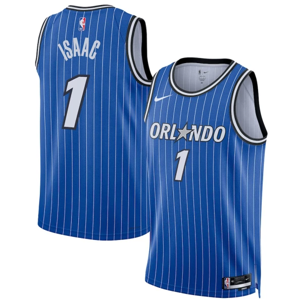 Nike Orlando Magic Jonathan Isaac Miesten Pelipaita Icon Edition 2025-26 Swingman Sininen