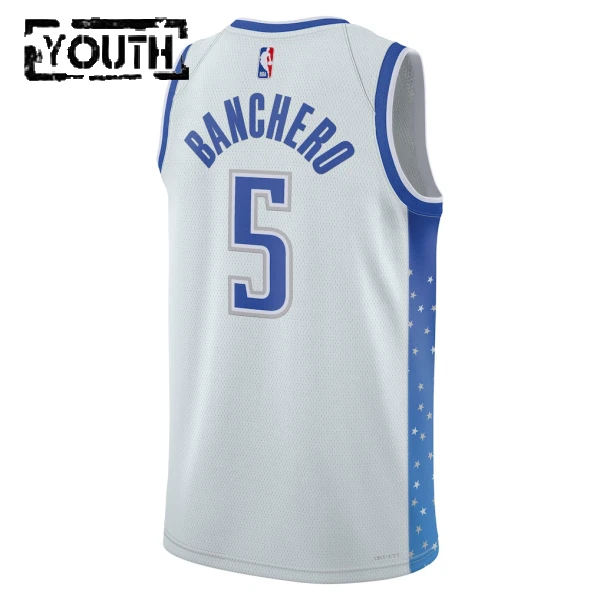 Nike Orlando Magic Paolo Banchero Lasten Pelipaita City Edition 2025-26 Swingman Valkoinen