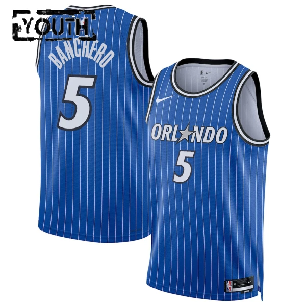 Nike Orlando Magic Paolo Banchero Lasten Pelipaita Icon Edition 2025-26 Swingman Sininen
