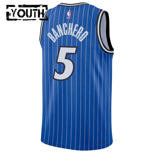 Nike Orlando Magic Paolo Banchero Lasten Pelipaita Icon Edition 2025-26 Swingman Sininen