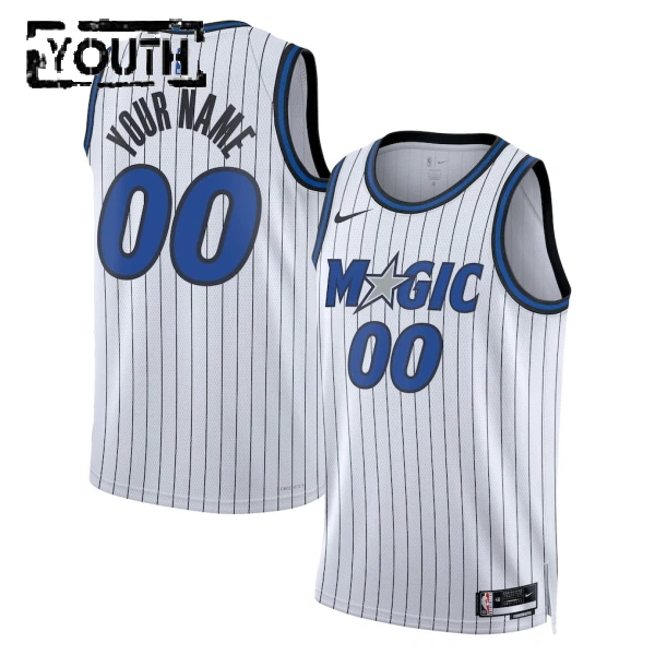 Nike Orlando Magic Personoitava Lasten Pelipaita Association Edition 2025-26 Swingman Valkoinen