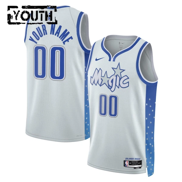 Nike Orlando Magic Personoitava Lasten Pelipaita City Edition 2025-26 Swingman Valkoinen