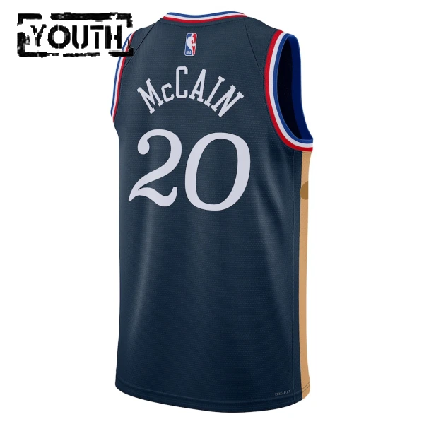 Nike Philadelphia 76ers Jared Mccain Lasten Pelipaita City Edition 2025-26 Swingman Laivasto
