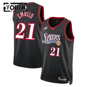 Nike Philadelphia 76ers Joel Embiid Lasten Pelipaita Classic Edition 2025-26 Swingman Musta