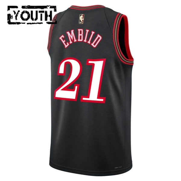 Nike Philadelphia 76ers Joel Embiid Lasten Pelipaita Classic Edition 2025-26 Swingman Musta