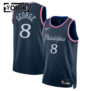 Nike Philadelphia 76ers Paul George Lasten Pelipaita City Edition 2025-26 Swingman Laivasto