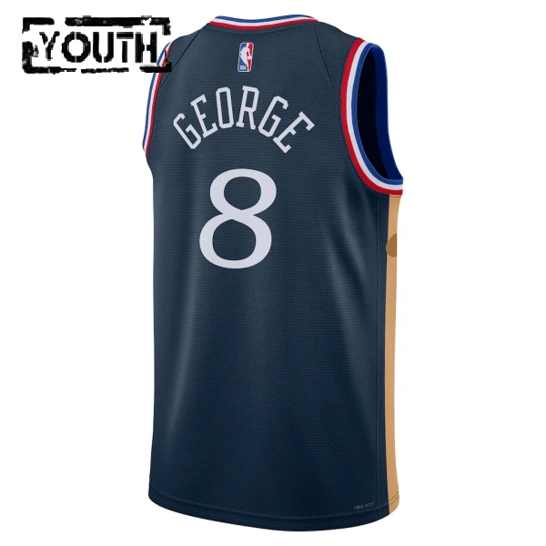 Nike Philadelphia 76ers Paul George Lasten Pelipaita City Edition 2025-26 Swingman Laivasto
