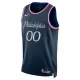 Nike Philadelphia 76ers Personoitava Miesten Pelipaita City Edition 2025-26 Swingman Laivasto
