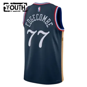 Nike Philadelphia 76ers VJ Edgecombe Lasten Pelipaita City Edition 2025-26 Swingman Laivasto