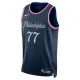 Nike Philadelphia 76ers VJ Edgecombe Miesten Pelipaita City Edition 2025-26 Swingman Laivasto