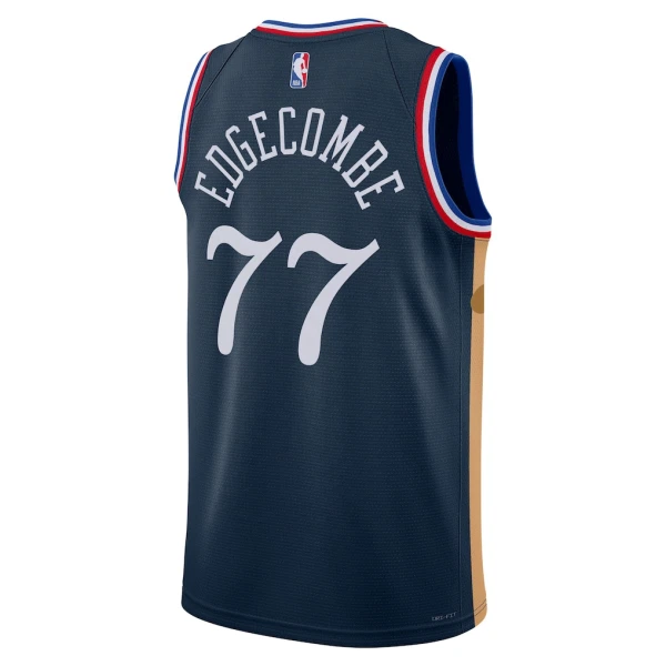 Nike Philadelphia 76ers VJ Edgecombe Miesten Pelipaita City Edition 2025-26 Swingman Laivasto
