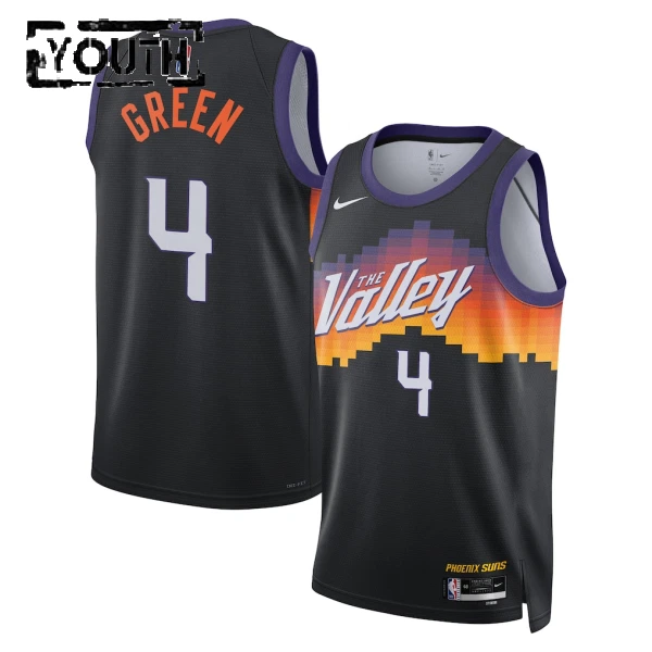 Nike Phoenix Suns Jalen Green Lasten Pelipaita City Edition 2025-26 Swingman Musta