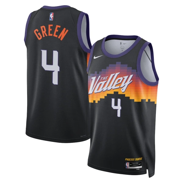 Nike Phoenix Suns Jalen Green Miesten Pelipaita City Edition 2025-26 Swingman Musta