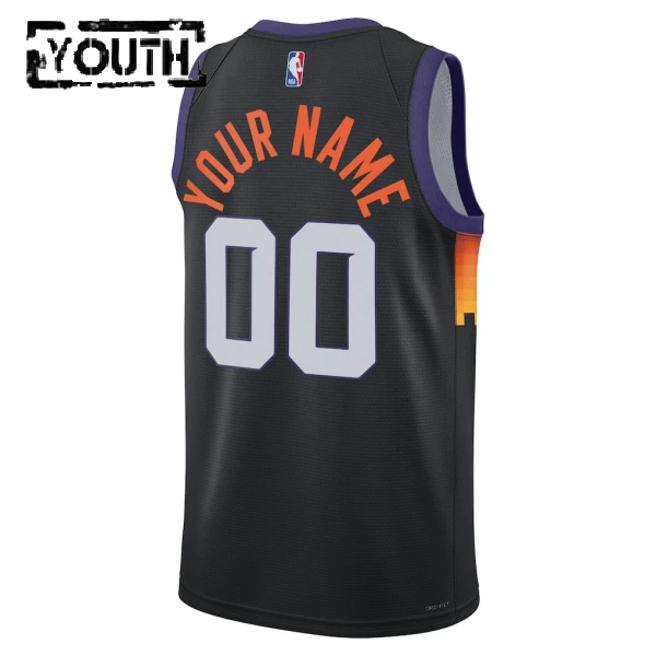 Nike Phoenix Suns Personoitava Lasten Pelipaita City Edition 2025-26 Swingman Musta