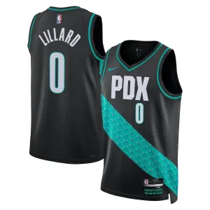 Nike Portland Trail Blazers Damian Lillard Miesten Pelipaita City Edition 2025-26 Swingman Musta