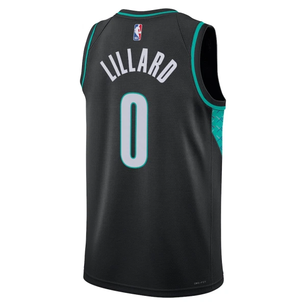 Nike Portland Trail Blazers Damian Lillard Miesten Pelipaita City Edition 2025-26 Swingman Musta