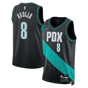 Nike Portland Trail Blazers Deni Avdija Miesten Pelipaita City Edition 2025-26 Swingman Musta