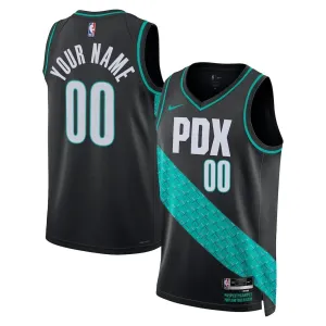 Nike Portland Trail Blazers Personoitava Miesten Pelipaita City Edition 2025-26 Swingman Musta
