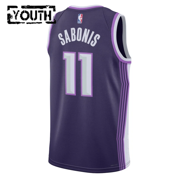 Nike Sacramento Kings Domantas Sabonis Lasten Pelipaita City Edition 2025-26 Swingman Violetti