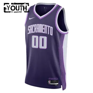 Nike Sacramento Kings Personoitava Lasten Pelipaita City Edition 2025-26 Swingman Violetti