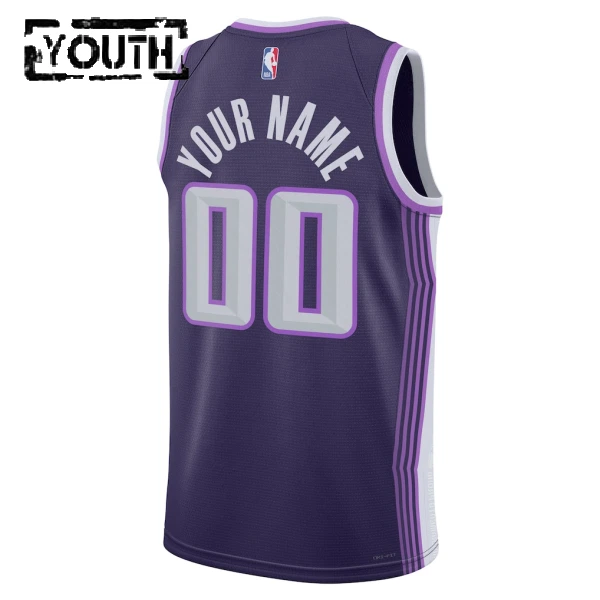 Nike Sacramento Kings Personoitava Lasten Pelipaita City Edition 2025-26 Swingman Violetti