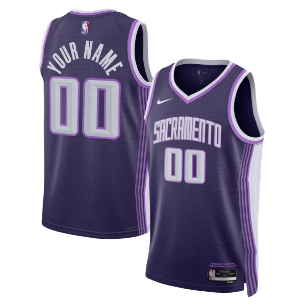 Nike Sacramento Kings Personoitava Miesten Pelipaita City Edition 2025-26 Swingman Violetti