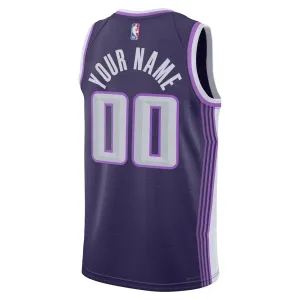 Nike Sacramento Kings Personoitava Miesten Pelipaita City Edition 2025-26 Swingman Violetti