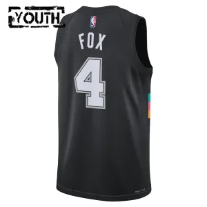 Nike San Antonio Spurs De Aaron Fox Lasten Pelipaita City Edition 2025-26 Swingman Musta