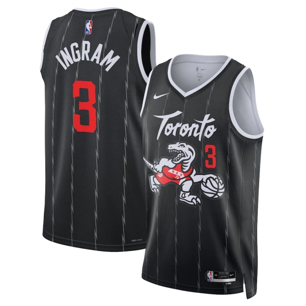 Nike Toronto Raptors Brandon Ingram Miesten Pelipaita City Edition 2025-26 Swingman Musta