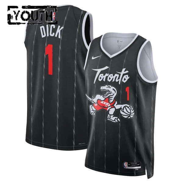 Nike Toronto Raptors Grady Dick Lasten Pelipaita City Edition 2025-26 Swingman Musta
