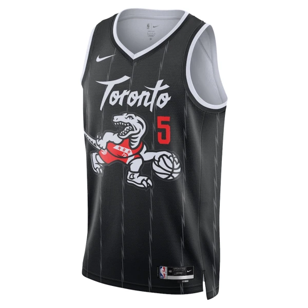 Nike Toronto Raptors Immanuel Quickley Miesten Pelipaita City Edition 2025-26 Swingman Musta