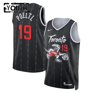 Nike Toronto Raptors Jakob Poeltl Lasten Pelipaita City Edition 2025-26 Swingman Musta