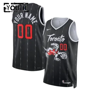 Nike Toronto Raptors Personoitava Lasten Pelipaita City Edition 2025-26 Swingman Musta