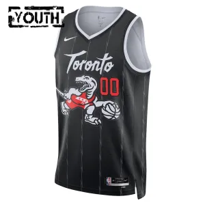Nike Toronto Raptors Personoitava Lasten Pelipaita City Edition 2025-26 Swingman Musta