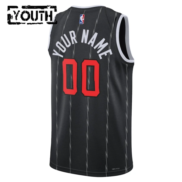 Nike Toronto Raptors Personoitava Lasten Pelipaita City Edition 2025-26 Swingman Musta