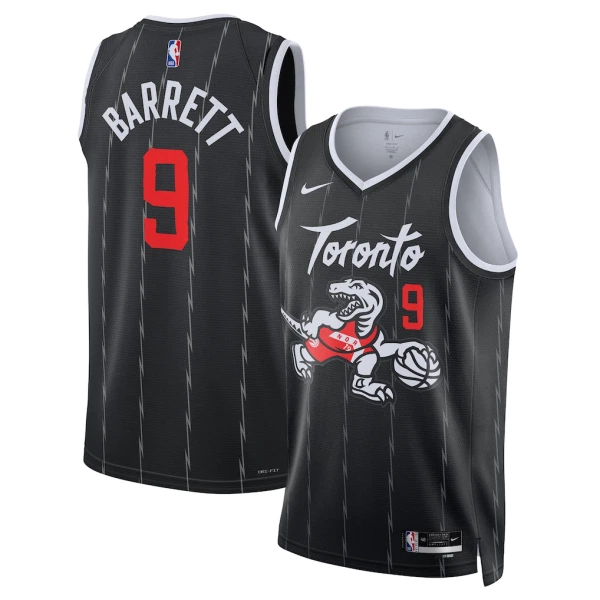 Nike Toronto Raptors RJ Barrett Miesten Pelipaita City Edition 2025-26 Swingman Musta