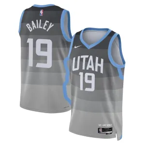 Nike Utah Jazz Ace Bailey Miesten Pelipaita City Edition 2025-26 Swingman Harmaa