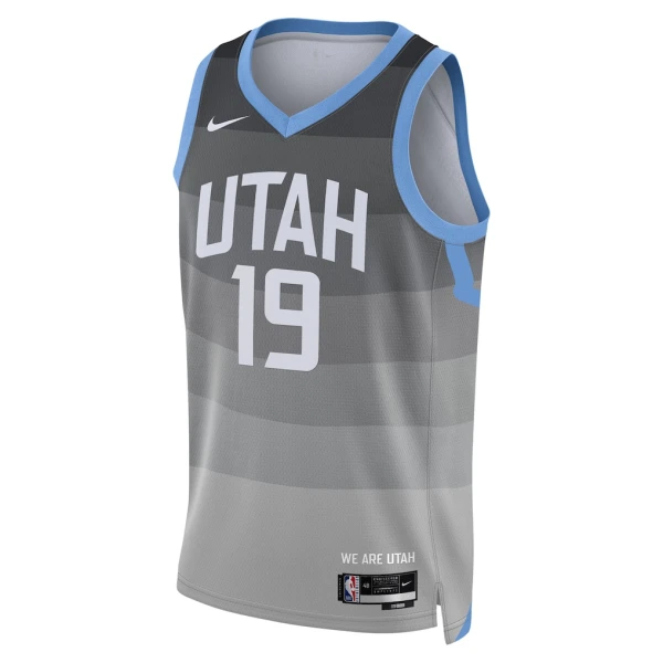 Nike Utah Jazz Ace Bailey Miesten Pelipaita City Edition 2025-26 Swingman Harmaa