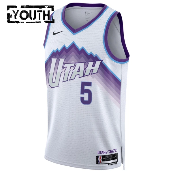 Nike Utah Jazz Cody Williams Lasten Pelipaita Association Edition 2025-26 Swingman Valkoinen