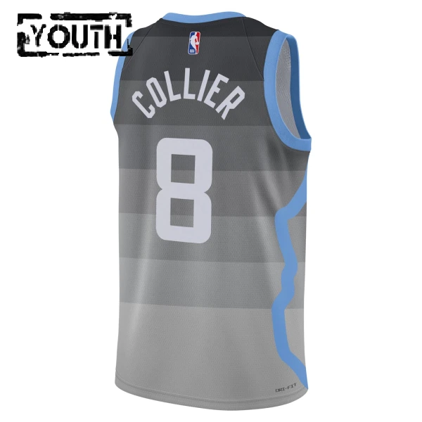 Nike Utah Jazz Isaiah Collier Lasten Pelipaita City Edition 2025-26 Swingman Harmaa