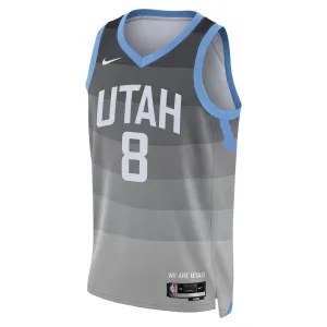 Nike Utah Jazz Isaiah Collier Miesten Pelipaita City Edition 2025-26 Swingman Harmaa