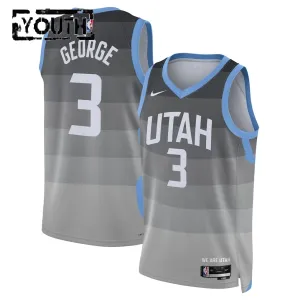 Nike Utah Jazz Keyonte George Lasten Pelipaita City Edition 2025-26 Swingman Harmaa